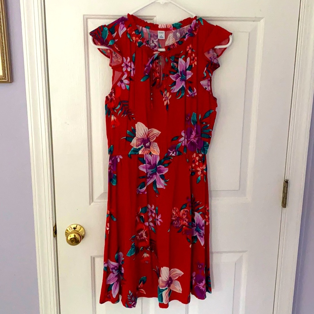 flow, flower dress